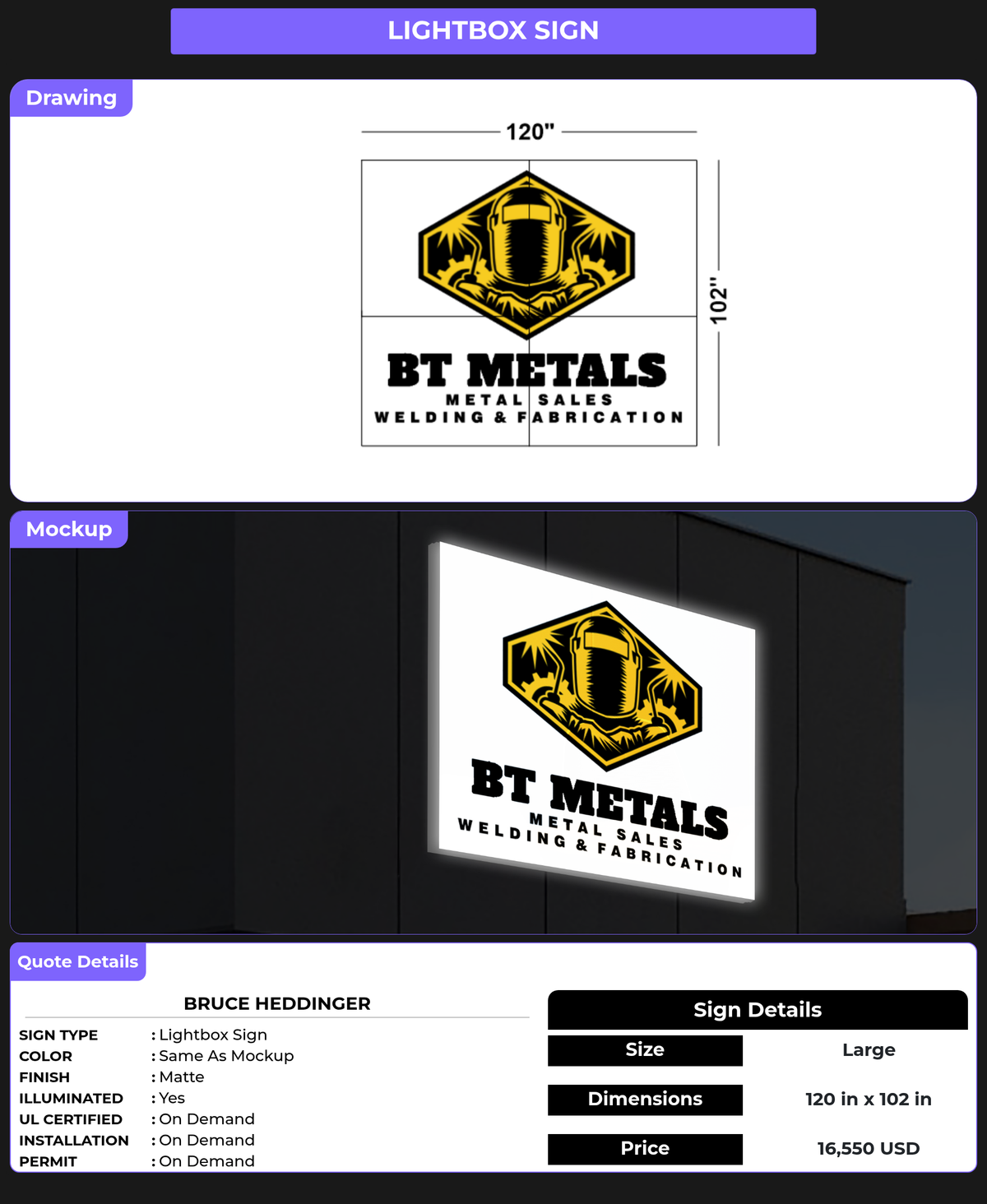 CUSTOM MOCKUP SIGN FOR Bruce Heddinger