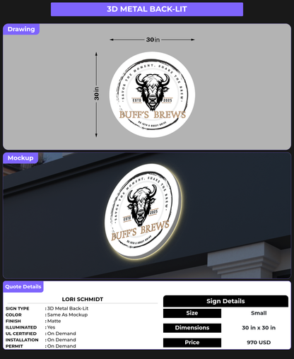 CUSTOM MOCKUP SIGN FOR Lori Schmidt