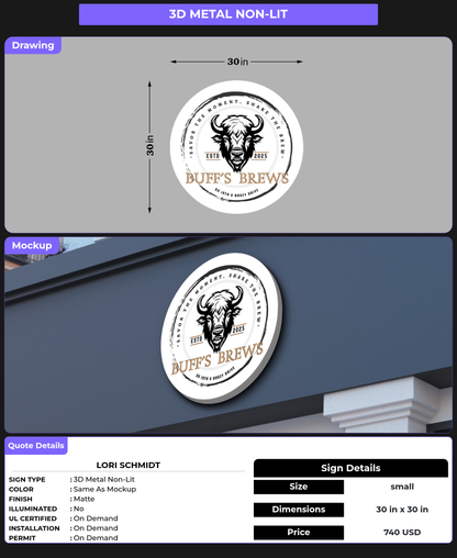 CUSTOM MOCKUP SIGN FOR Lori Schmidt