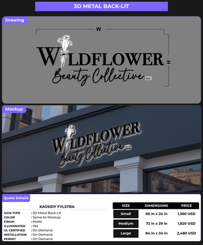 CUSTOM MOCKUP SIGN FOR Kassidy Fylstra
