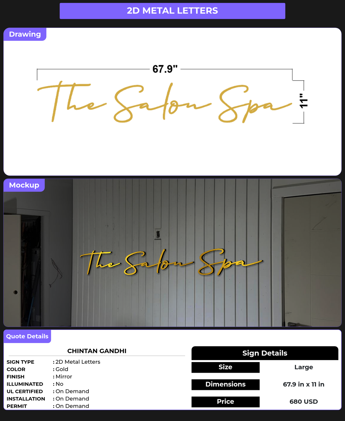 CUSTOM MOCKUP SIGN FOR Chintan Gandhi