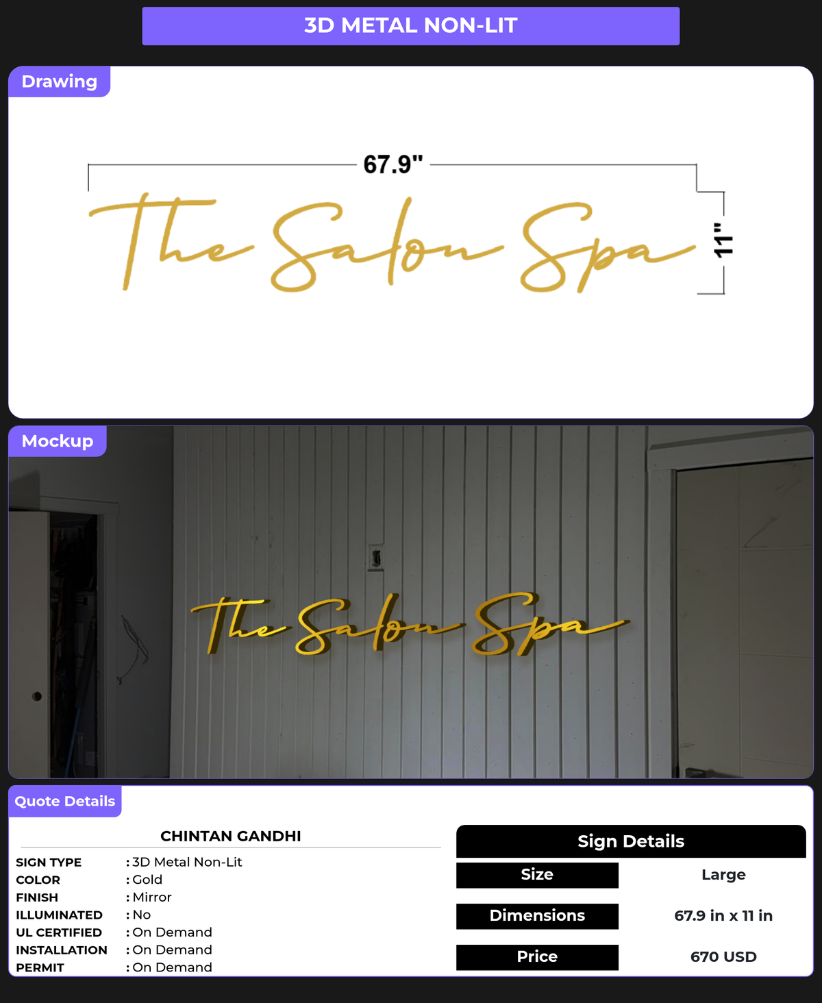 CUSTOM MOCKUP SIGN FOR Chintan Gandhi