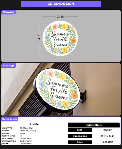 CUSTOM MOCKUP SIGN FOR Alyssa