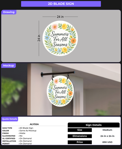 CUSTOM MOCKUP SIGN FOR Alyssa