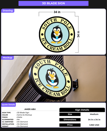 CUSTOM MOCKUP SIGN FOR amer abu