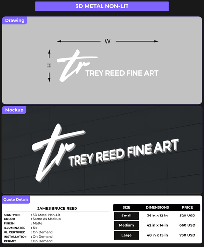 CUSTOM MOCKUP SIGN FOR James Bruce Reed