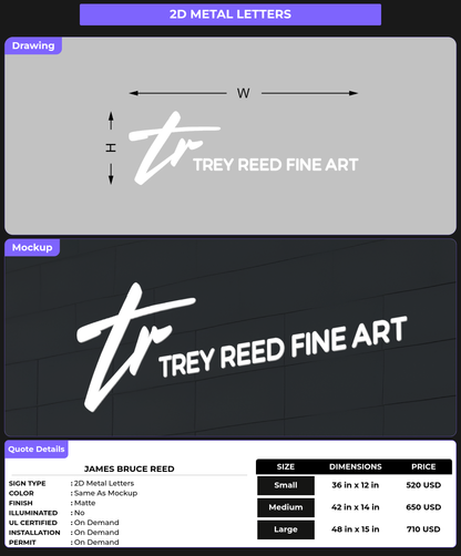 CUSTOM MOCKUP SIGN FOR James Bruce Reed
