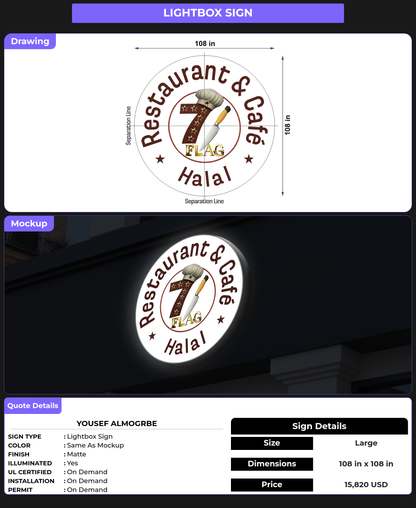 CUSTOM MOCKUP SIGN FOR Yousef Almogrbe
