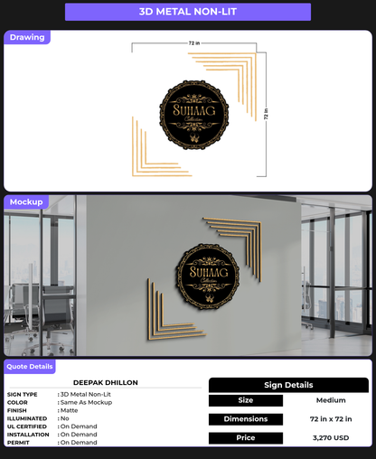 CUSTOM MOCKUP SIGN FOR Deepak Dhillon