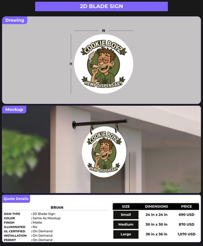CUSTOM MOCKUP SIGN FOR Brian