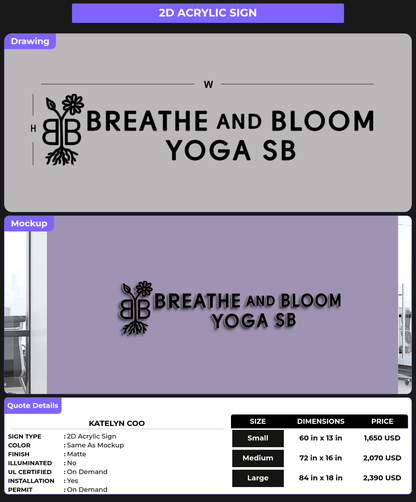 CUSTOM MOCKUP SIGN FOR Katelyn coo