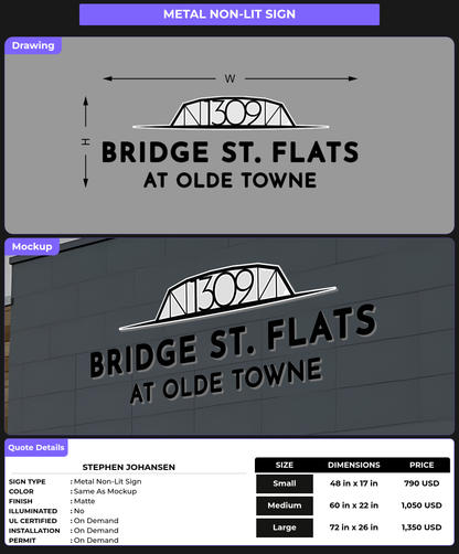 CUSTOM MOCKUP SIGN FOR STEPHEN JOHANSEN