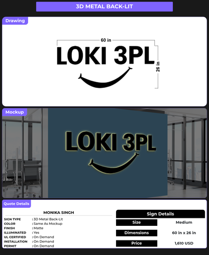 CUSTOM MOCKUP SIGN FOR Monika Singh