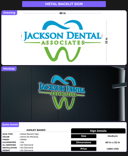 CUSTOM MOCKUP SIGN FOR Ashley Banks