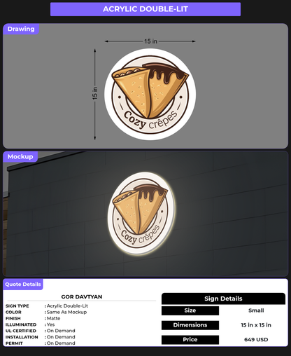 CUSTOM MOCKUP SIGN FOR GOR DAVTYAN