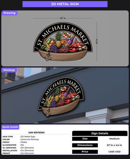 CUSTOM MOCKUP SIGN FOR Ian Krynski