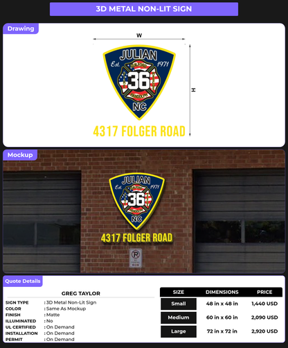CUSTOM MOCKUP SIGN FOR Greg Taylor