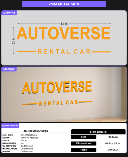 CUSTOM MOCKUP SIGN FOR Jennifer Sanchez
