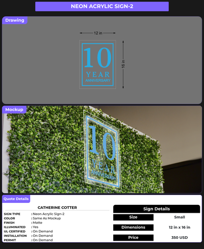 CUSTOM MOCKUP SIGN FOR catherine Cotter