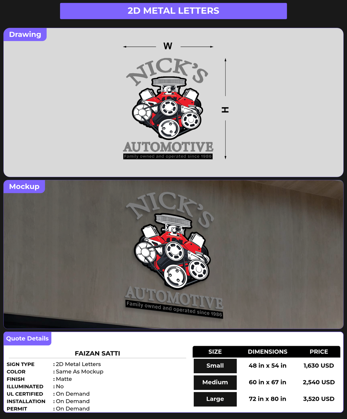 CUSTOM MOCKUP SIGN FOR faizan satti