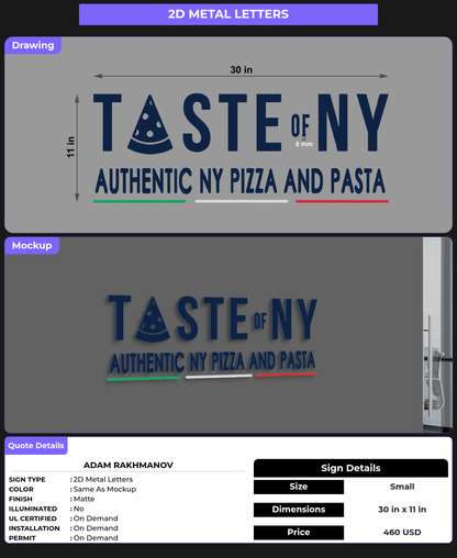CUSTOM MOCKUP SIGN FOR Adam Rakhmanov