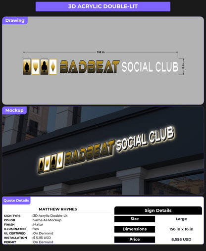 CUSTOM MOCKUP SIGN FOR MATTHEW RHYNES