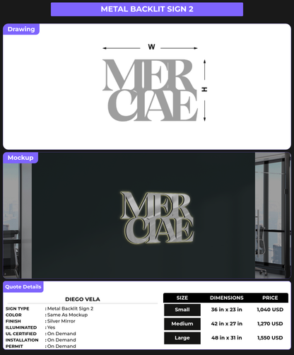 CUSTOM MOCKUP SIGN FOR Diego Vela