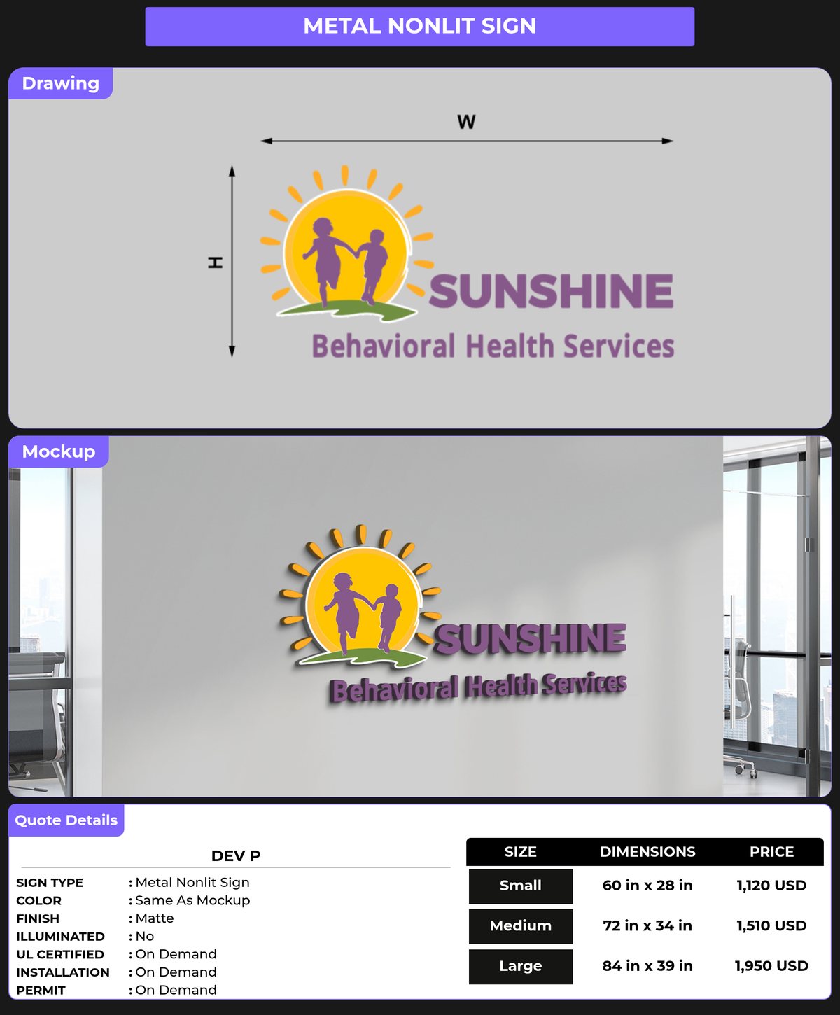 CUSTOM MOCKUP SIGN FOR Dev P