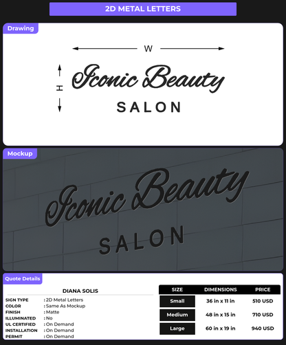 CUSTOM MOCKUP SIGN FOR diana solis