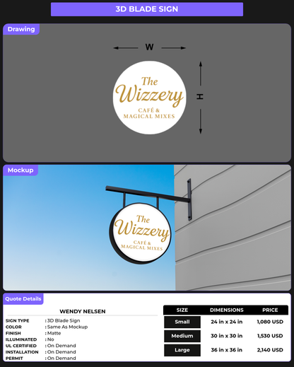 CUSTOM MOCKUP SIGN FOR Wendy Nelsen