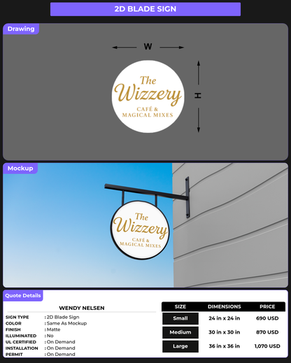 CUSTOM MOCKUP SIGN FOR Wendy Nelsen
