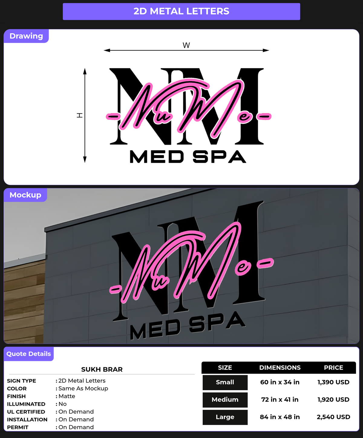 CUSTOM MOCKUP SIGN FOR Sukh Brar