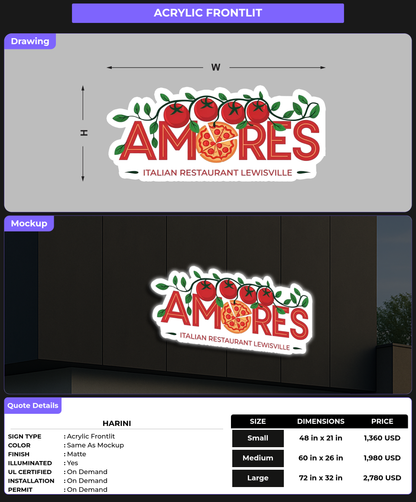 CUSTOM MOCKUP SIGN FOR Harini