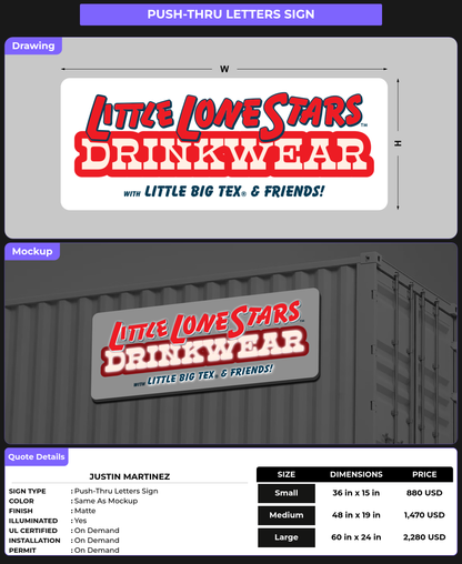 CUSTOM MOCKUP SIGN FOR Justin Martinez