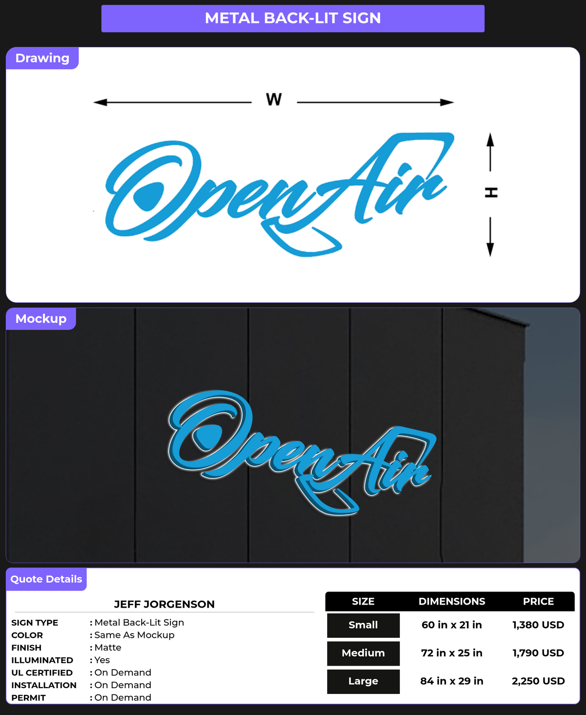 CUSTOM MOCKUP SIGN FOR Jeff Jorgenson