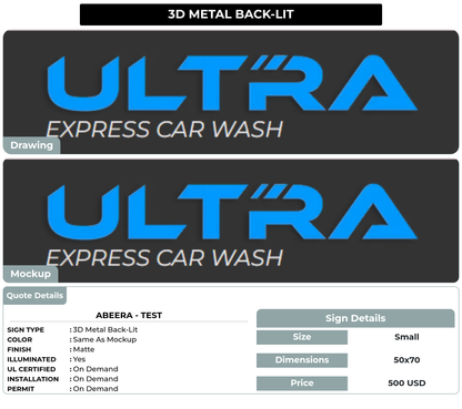 CUSTOM MOCKUP SIGN FOR Abeera - test