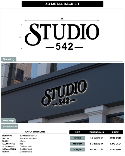 CUSTOM MOCKUP SIGN FOR Anna Johnson