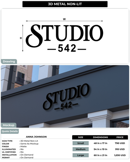 CUSTOM MOCKUP SIGN FOR Anna Johnson