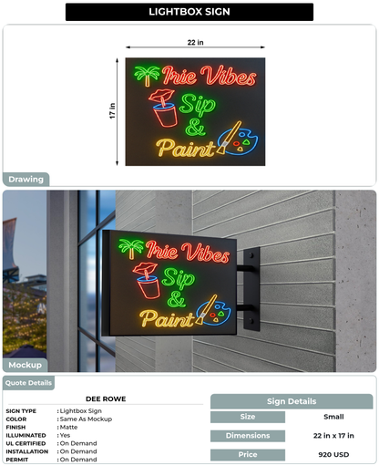 CUSTOM MOCKUP SIGN FOR Dee Rowe