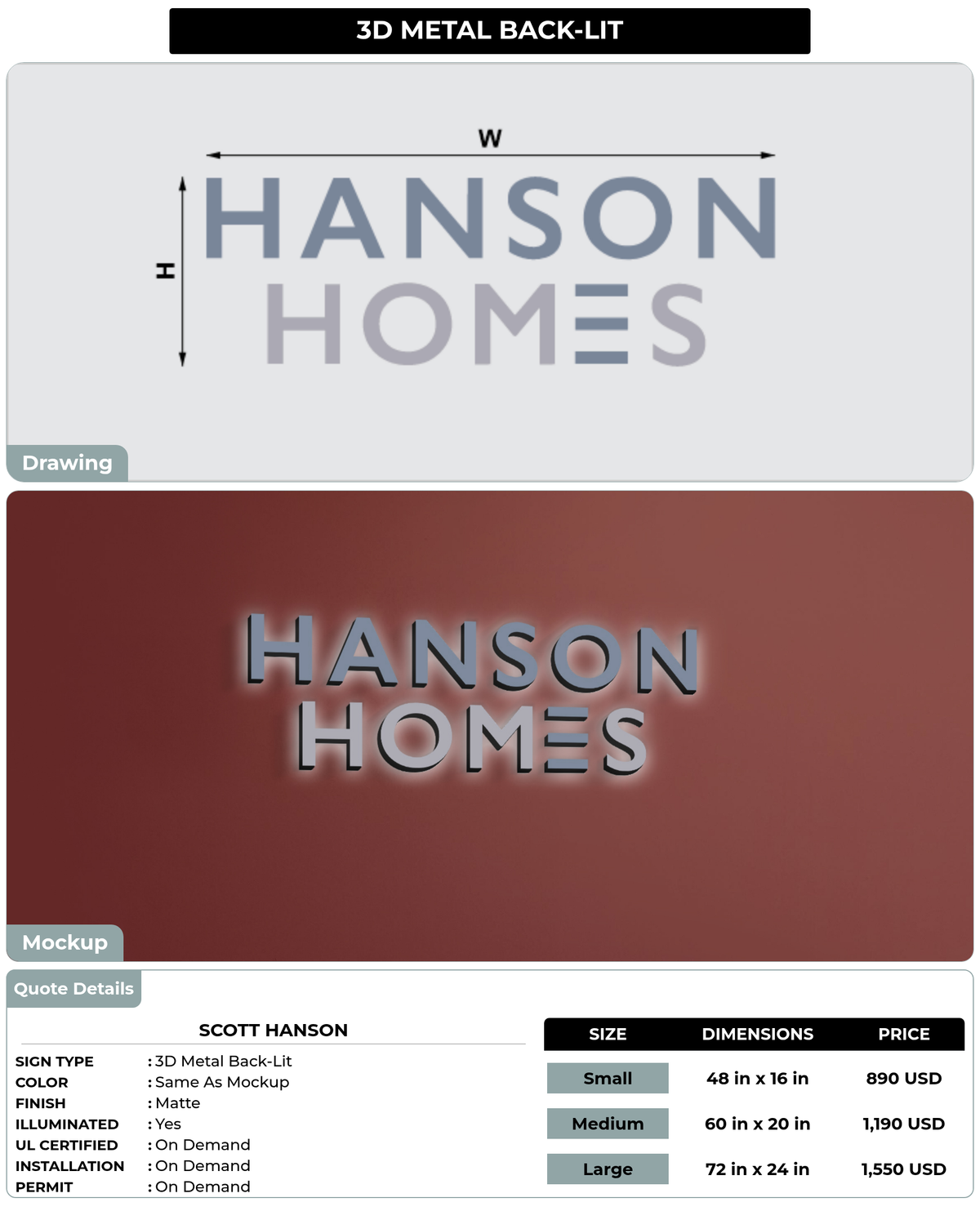CUSTOM MOCKUP SIGN FOR Scott hanson