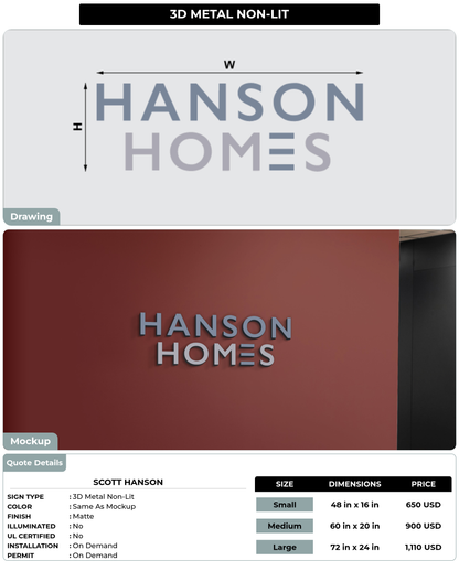 CUSTOM MOCKUP SIGN FOR Scott hanson