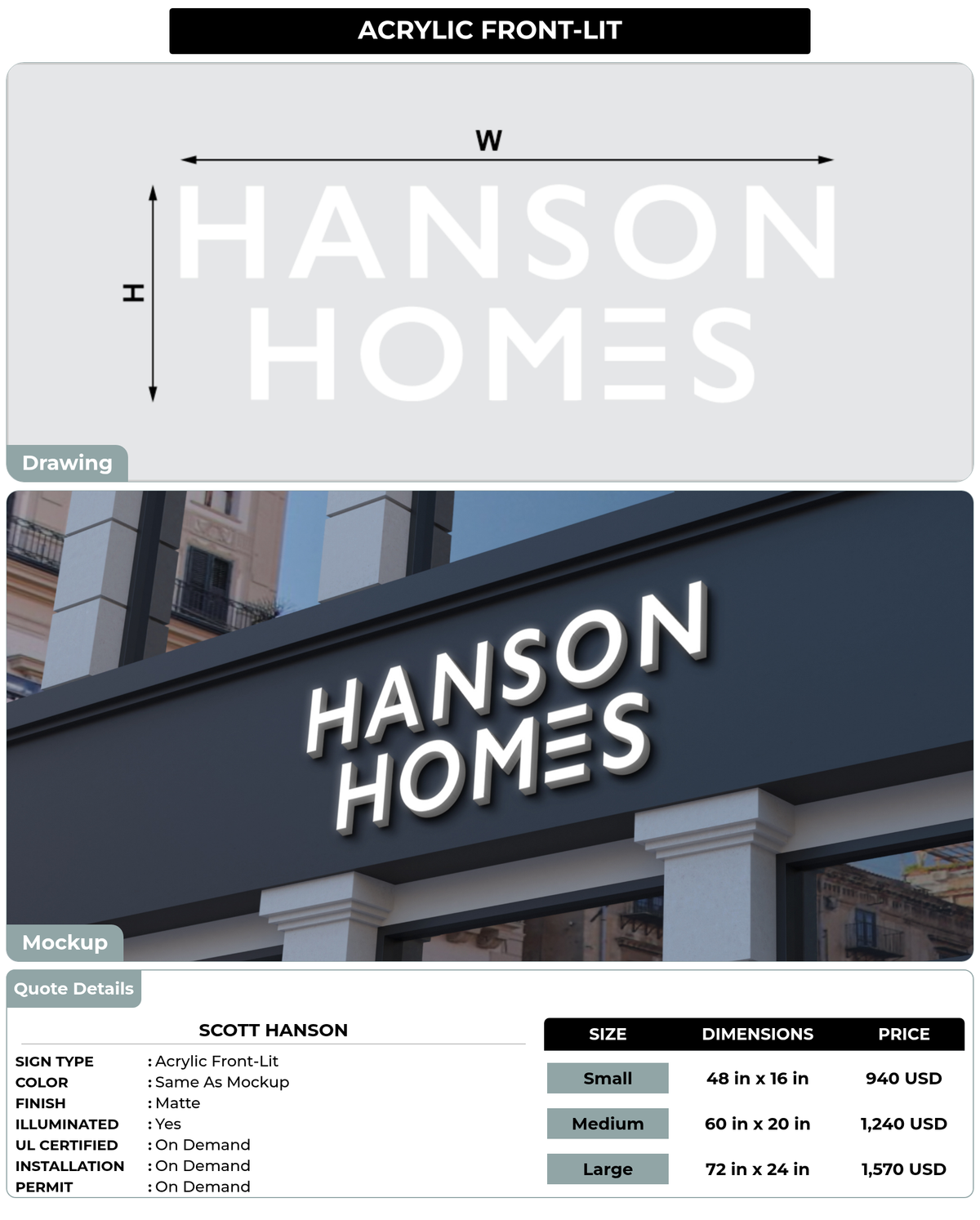 CUSTOM MOCKUP SIGN FOR Scott hanson