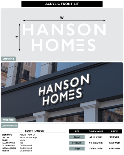 CUSTOM MOCKUP SIGN FOR Scott hanson