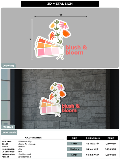 CUSTOM MOCKUP SIGN FOR Gaby Haynes