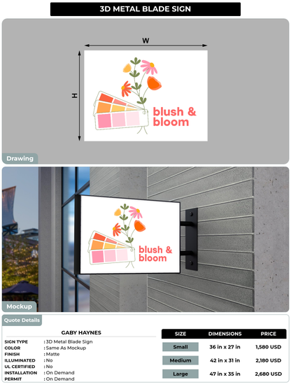 CUSTOM MOCKUP SIGN FOR Gaby Haynes