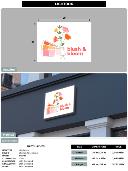 CUSTOM MOCKUP SIGN FOR Gaby Haynes