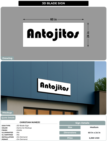 CUSTOM MOCKUP SIGN FOR Christian Nunezc