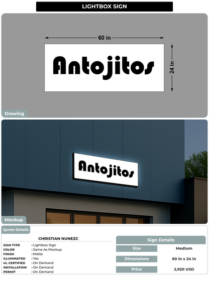CUSTOM MOCKUP SIGN FOR Christian Nunezc