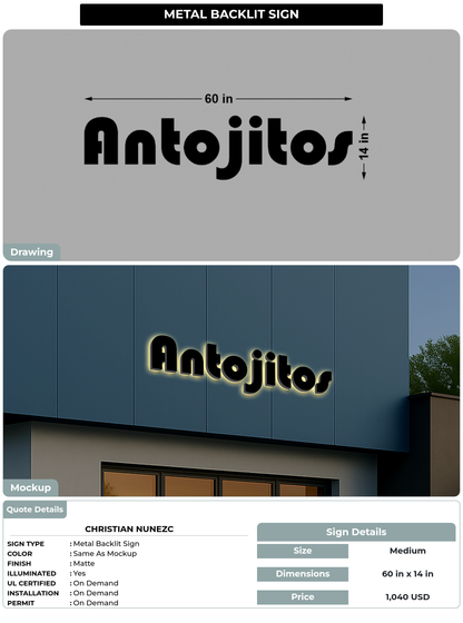 CUSTOM MOCKUP SIGN FOR Christian Nunezc