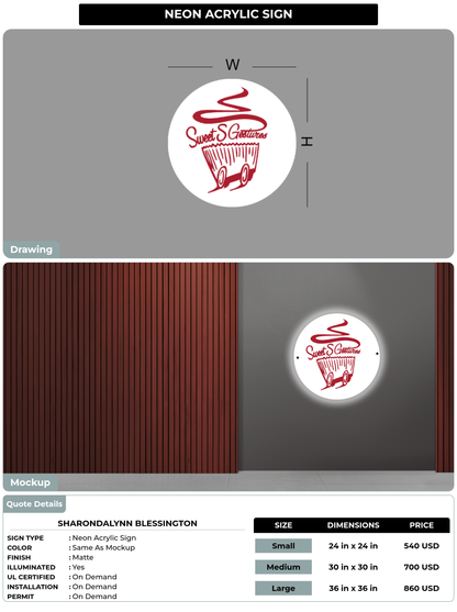 CUSTOM MOCKUP SIGN FOR sharondalynn blessington